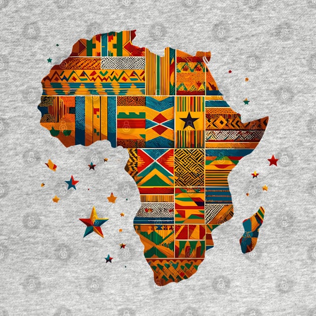 African Map Kente Pattern by Graceful Designs